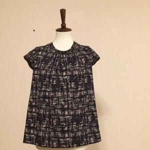 Mac & Jac pleated front blouse